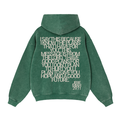 Jeremiah 29:11 | Vintage Zip Boxy Hoodie