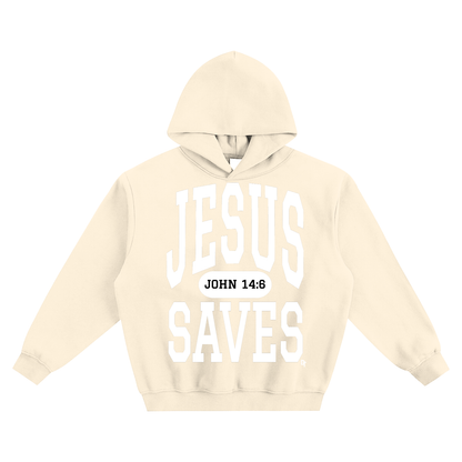 JESUS SAVES Classic | Boxy Hoodie