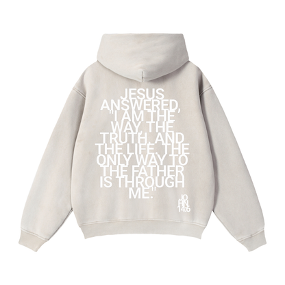 NEW HAVEN Zip-Through Boxy Fleece Hoodie