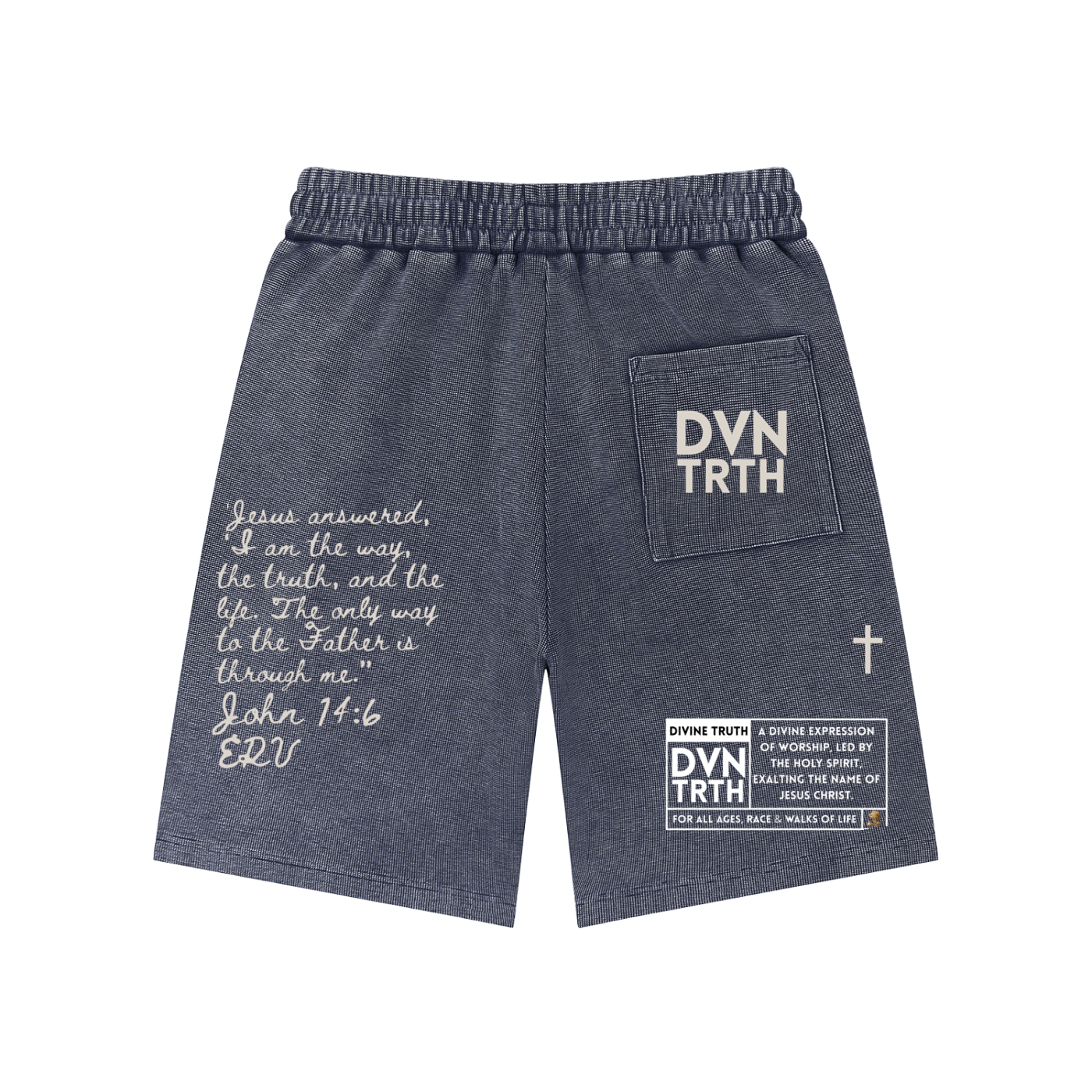 Static Flower x John 14:6 | Mineral Wash Waffle Knit Shorts