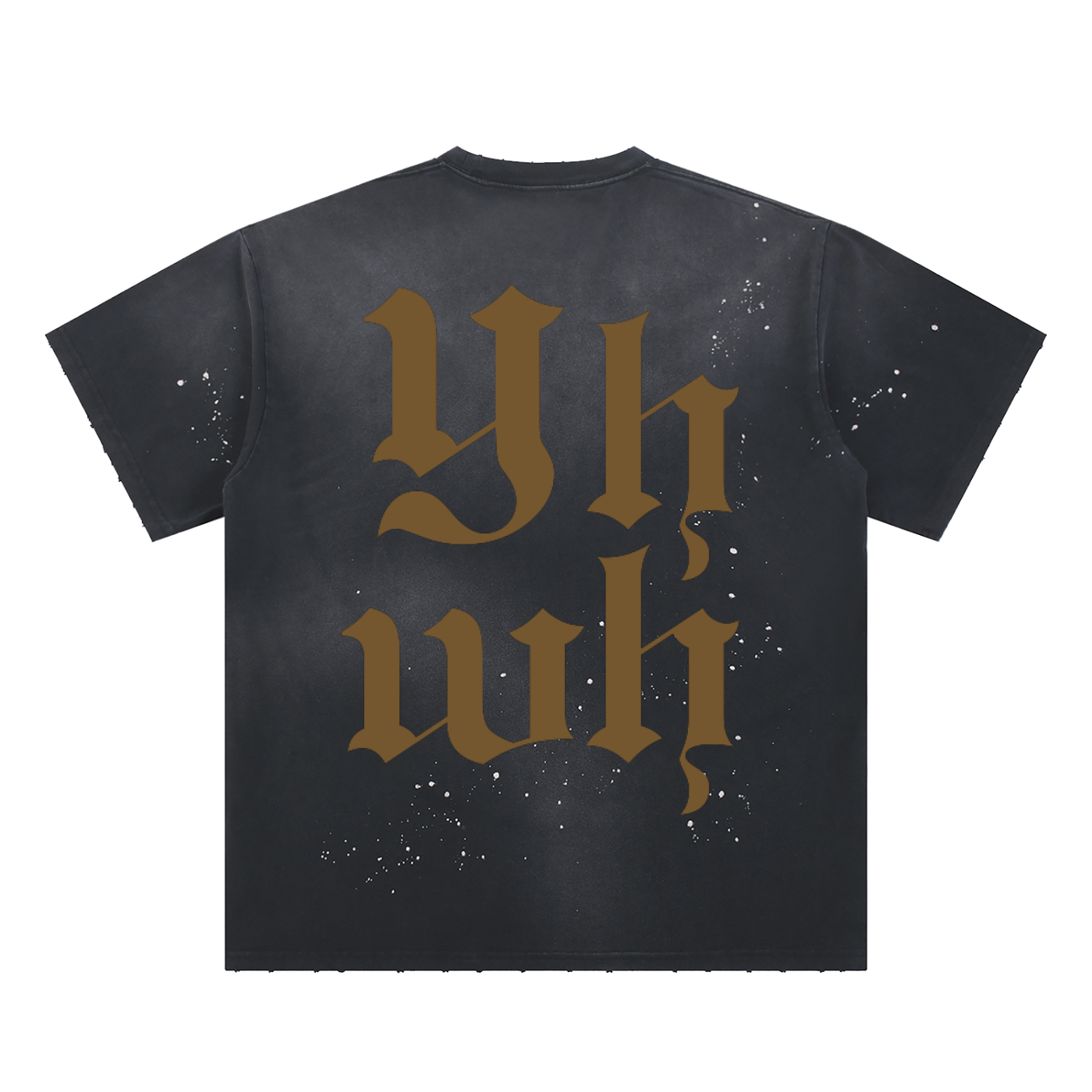 YHWH | Frayed Sunfade Paint Splatter Tee