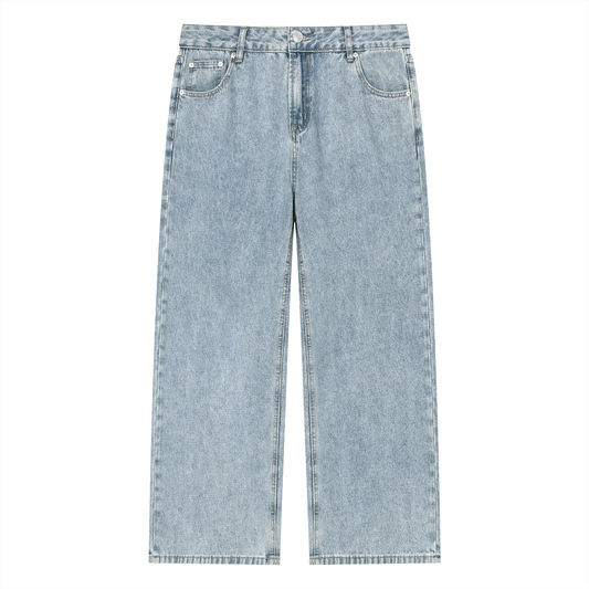 Washed Vintage Straight Leg Jeans