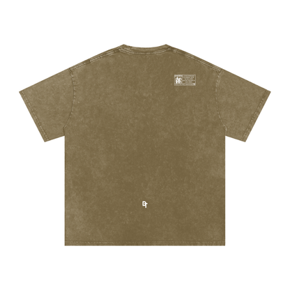 Snow Washed Oversized Cotton T-Shirt
