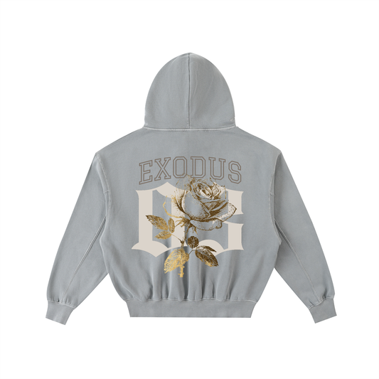 Yahweh x DVNTRTH | Frayed Cropped Oversized Hoodie