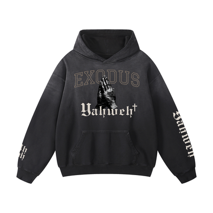 EX III x Yahweh Sunfade Oversized Hoodie