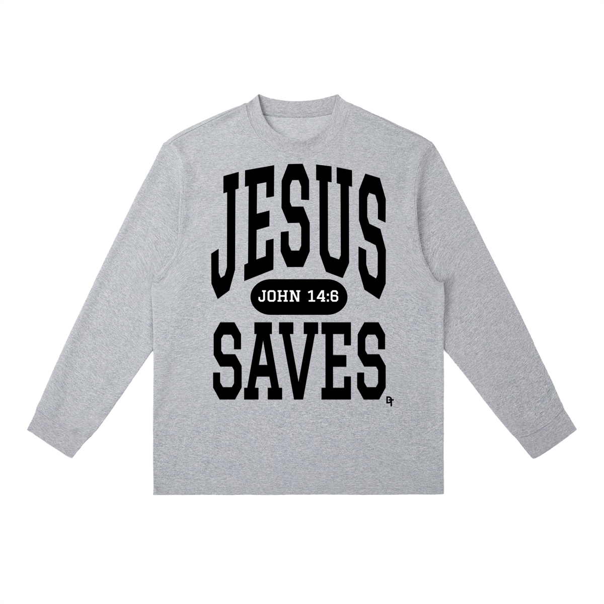 JESUS SAVES Classic | Essential Crewneck Long-Sleeve Tee