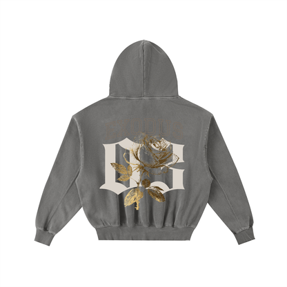 Yahweh x DVNTRTH | Frayed Cropped Oversized Hoodie