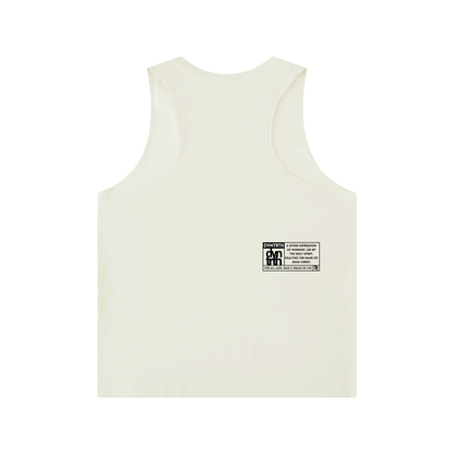 Men's Solid Color Crewneck Tank Top