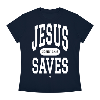 JESUS SAVES Classic | Slim Fit Crewneck Tee