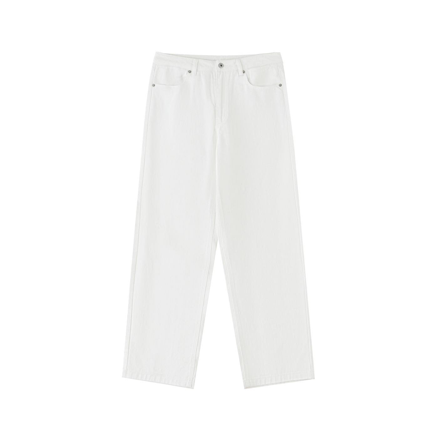 Essential Cotton Straight-Leg Pants