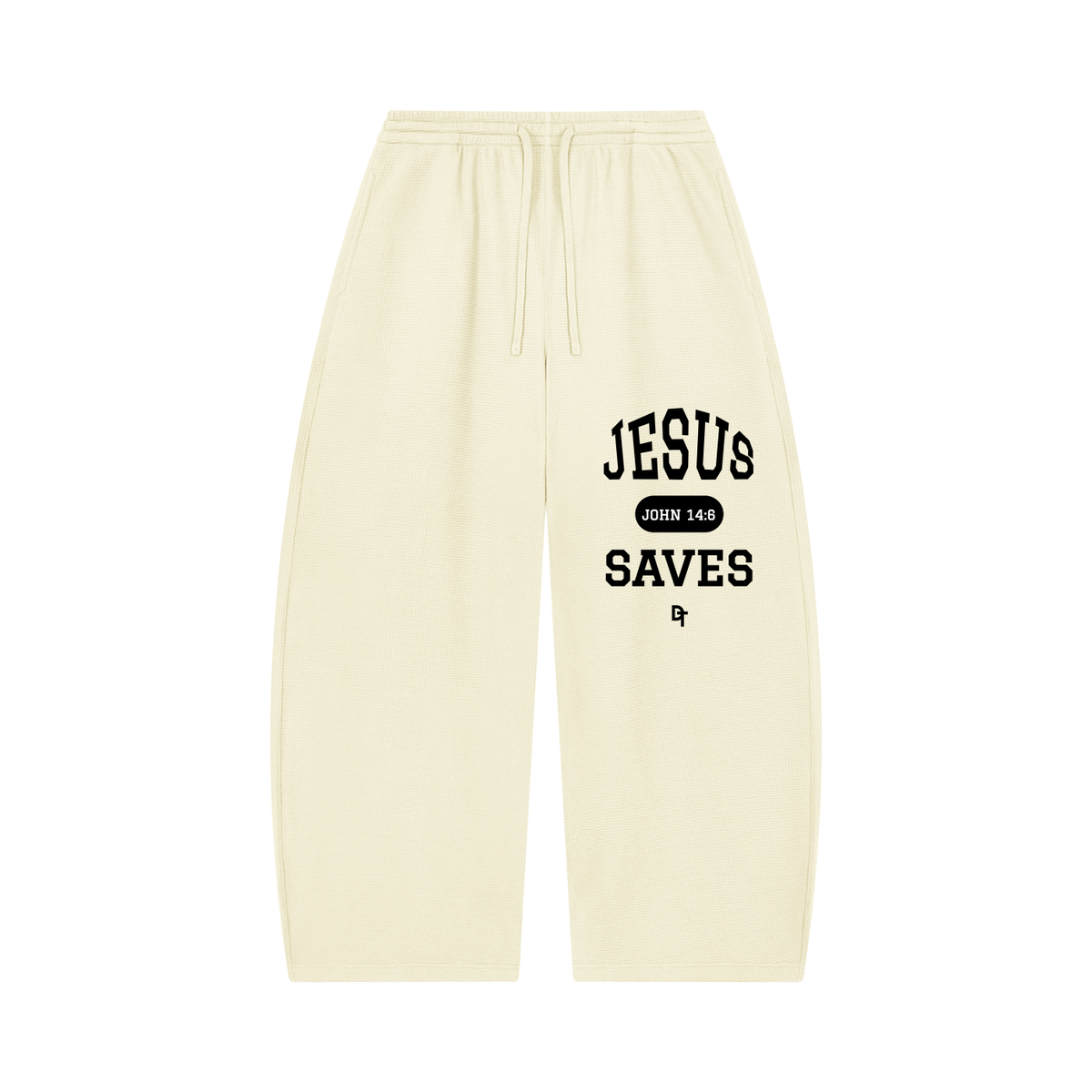 JESUS SAVES Classic | Waffle Barrel Pants