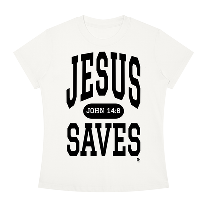 JESUS SAVES Classic | Slim Fit Crewneck Tee