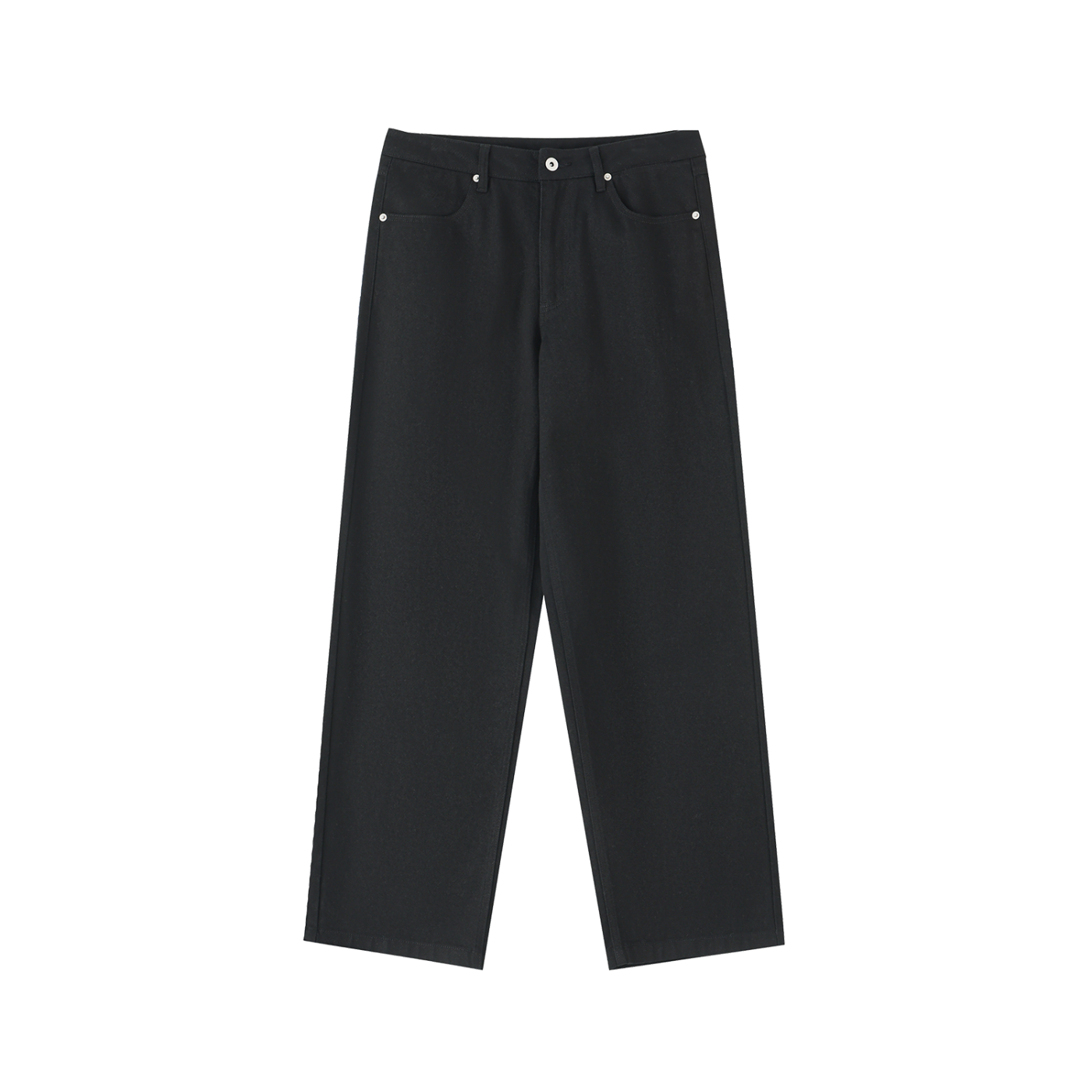 Essential Cotton Straight-Leg Pants