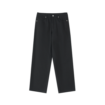 Essential Cotton Straight-Leg Pants