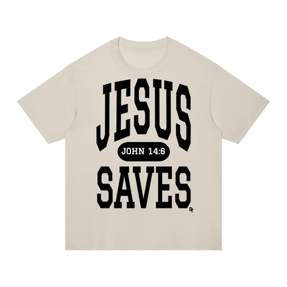 JESUS SAVES Classic | Regular Fit Cotton Tee