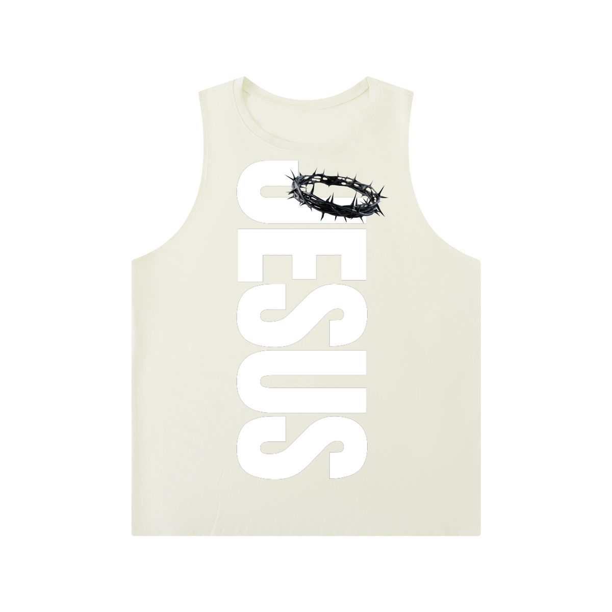 JESUS x Thorn Crown | Crewneck Tank Top
