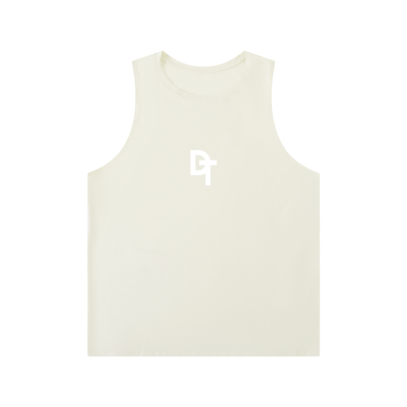 Men's Solid Color Crewneck Tank Top