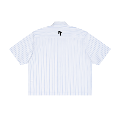 JESUS SAVES Classic | Striped Boxy Button-Up Shirt