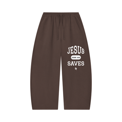 JESUS SAVES Classic | Waffle Barrel Pants