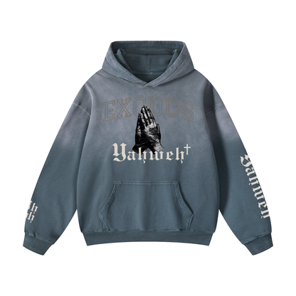EX III x Yahweh Sunfade Oversized Hoodie