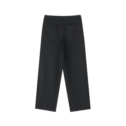 Essential Cotton Straight-Leg Pants