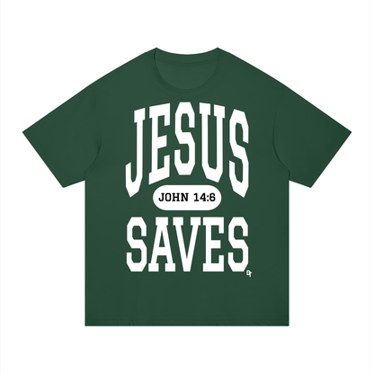 JESUS SAVES Classic | Regular Fit Cotton Tee