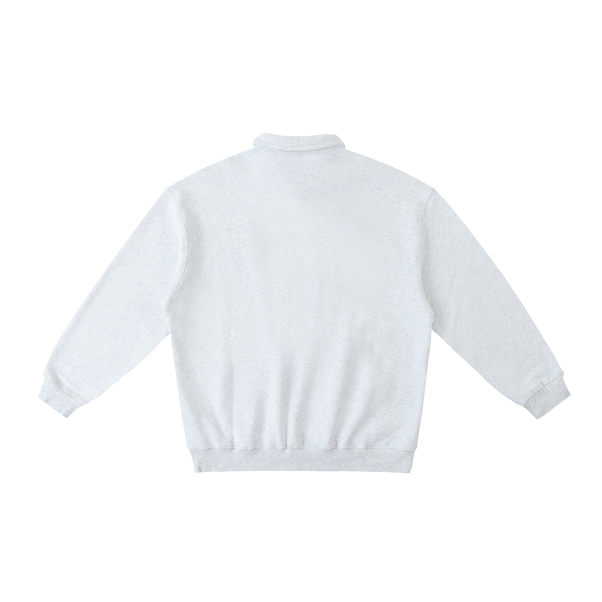 Minimal Polo-Collar Sweatshirt