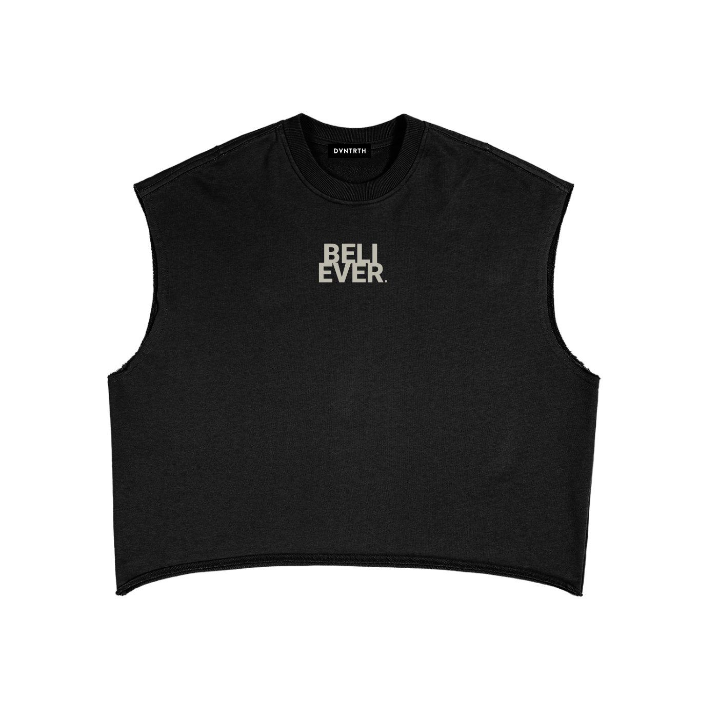 Believer x John 14:6 | Frayed Sleeveless Boxy Sweatshirt
