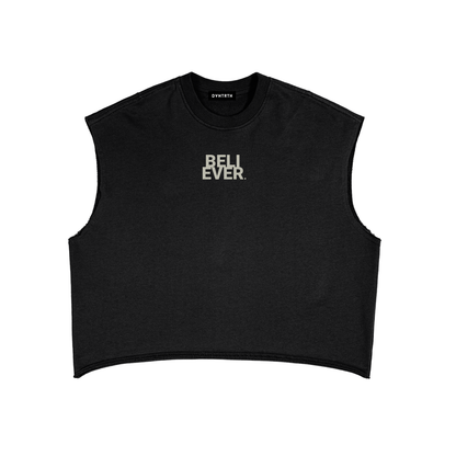 Believer x John 14:6 | Frayed Sleeveless Boxy Sweatshirt