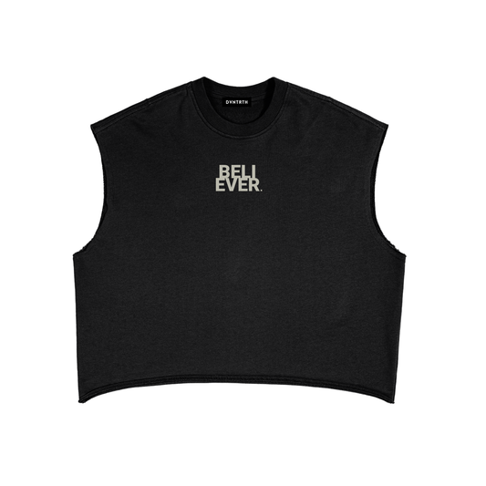 Believer x John 14:6 | Frayed Sleeveless Boxy Sweatshirt