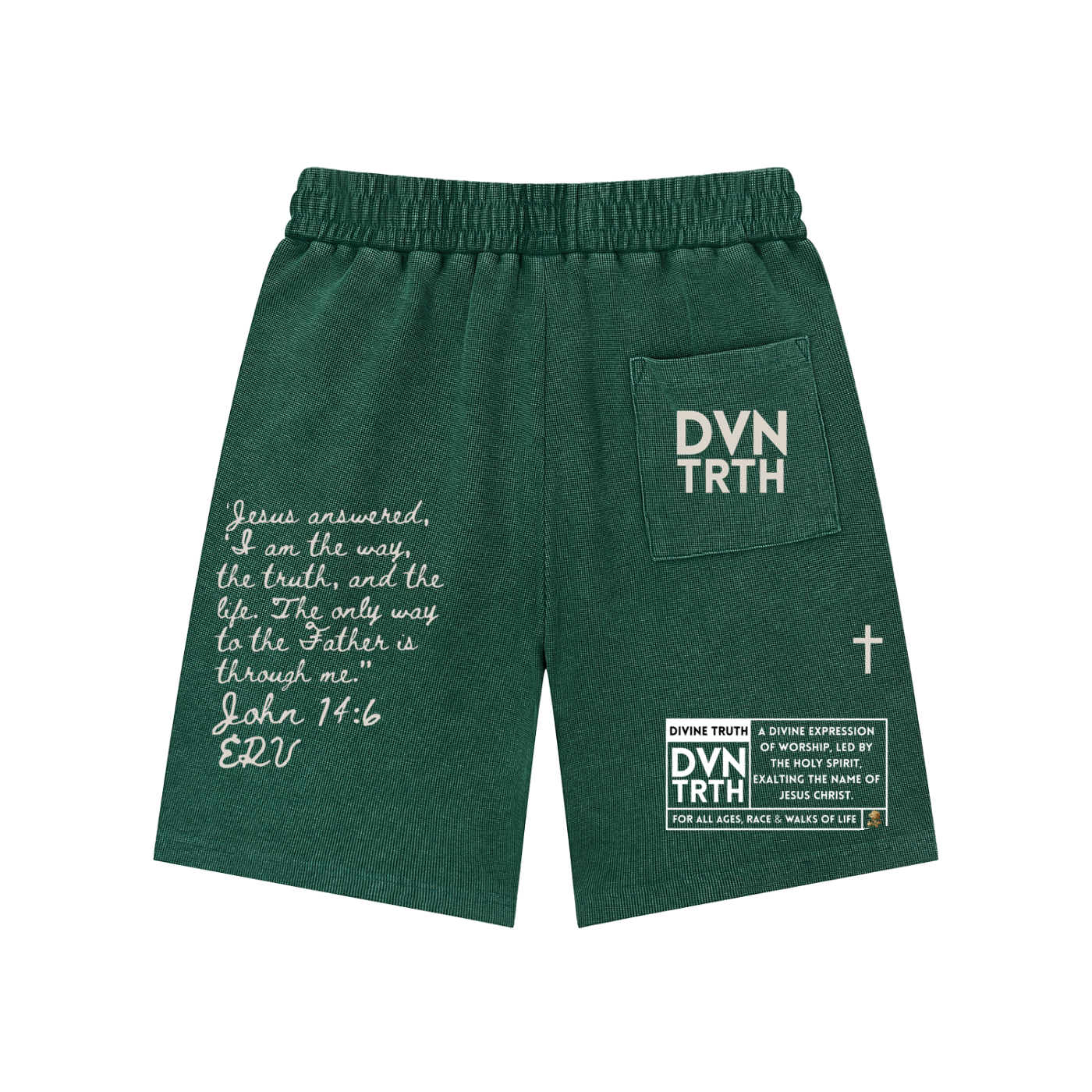 Static Flower x John 14:6 | Mineral Wash Waffle Knit Shorts