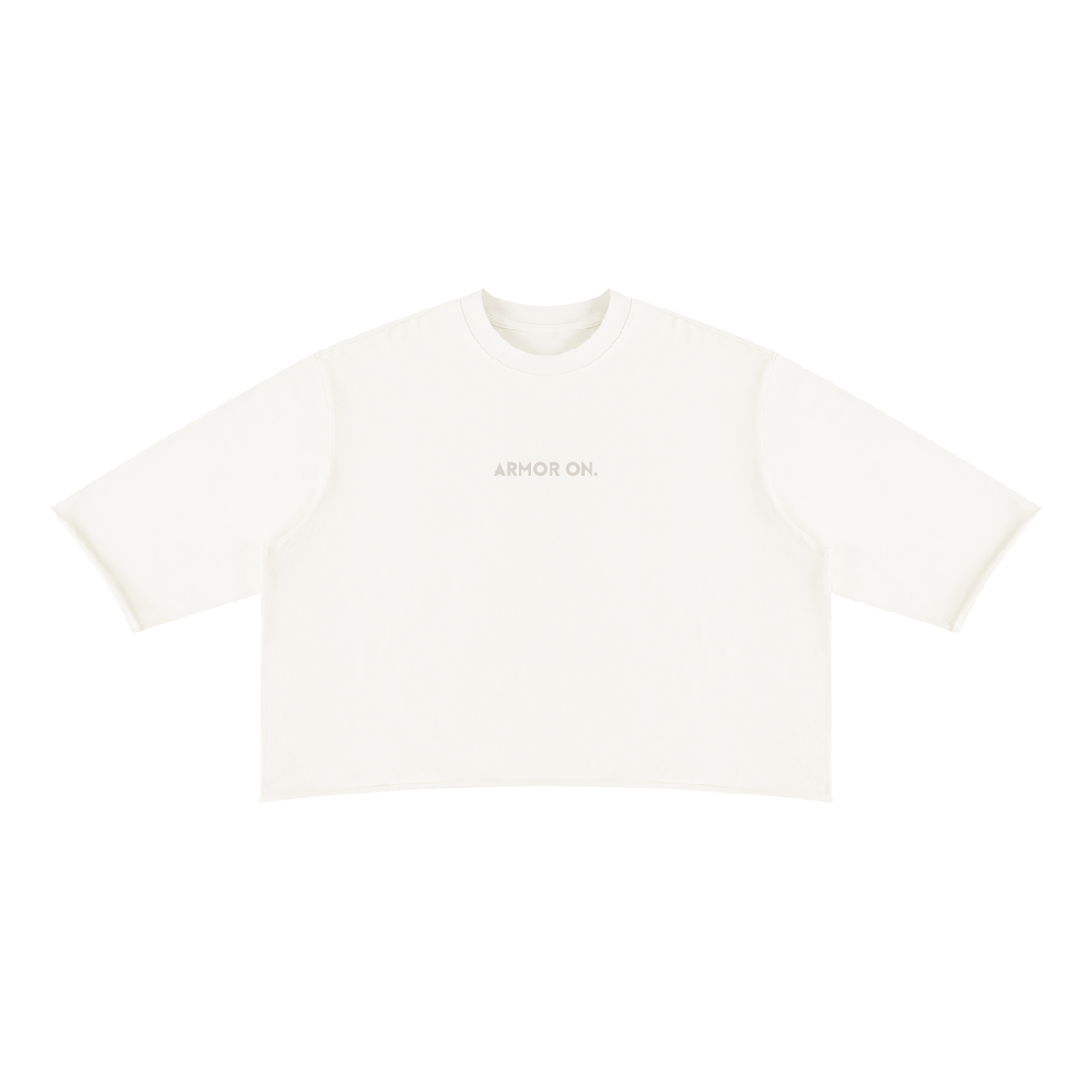ARMOR ON. | Mineral Wash Raw Hem Boxy Tee