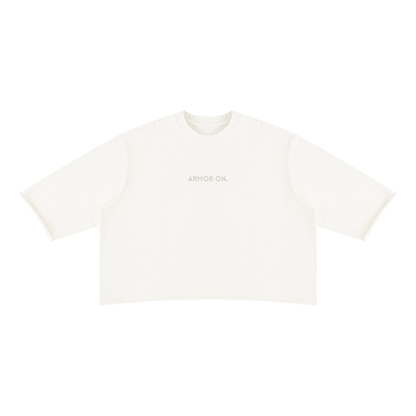 ARMOR ON. | Mineral Wash Raw Hem Boxy Tee