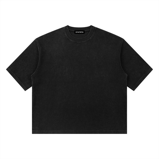 Minimal Wash Waffle Boxy Tee
