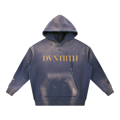 Yellow DVNTRTH | Vintage Washed Frayed Hoodie