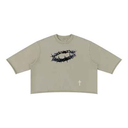 Thorn Crown x Cross | Raw Hem Boxy Tee
