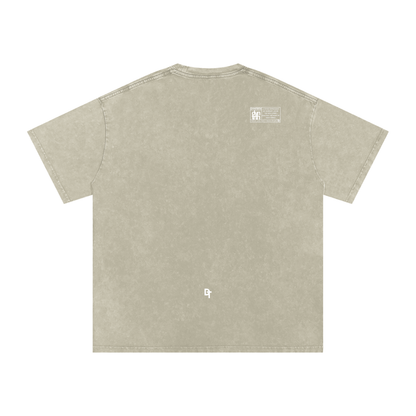 Snow Washed Oversized Cotton T-Shirt