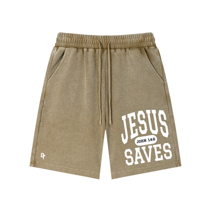 JESUS SAVES Classic | Waffle Knit Shorts