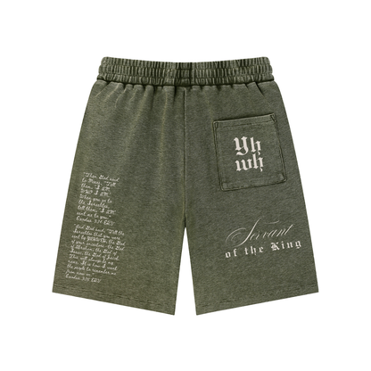 EXO 03 | Mineral Wash Waffle Knit Shorts