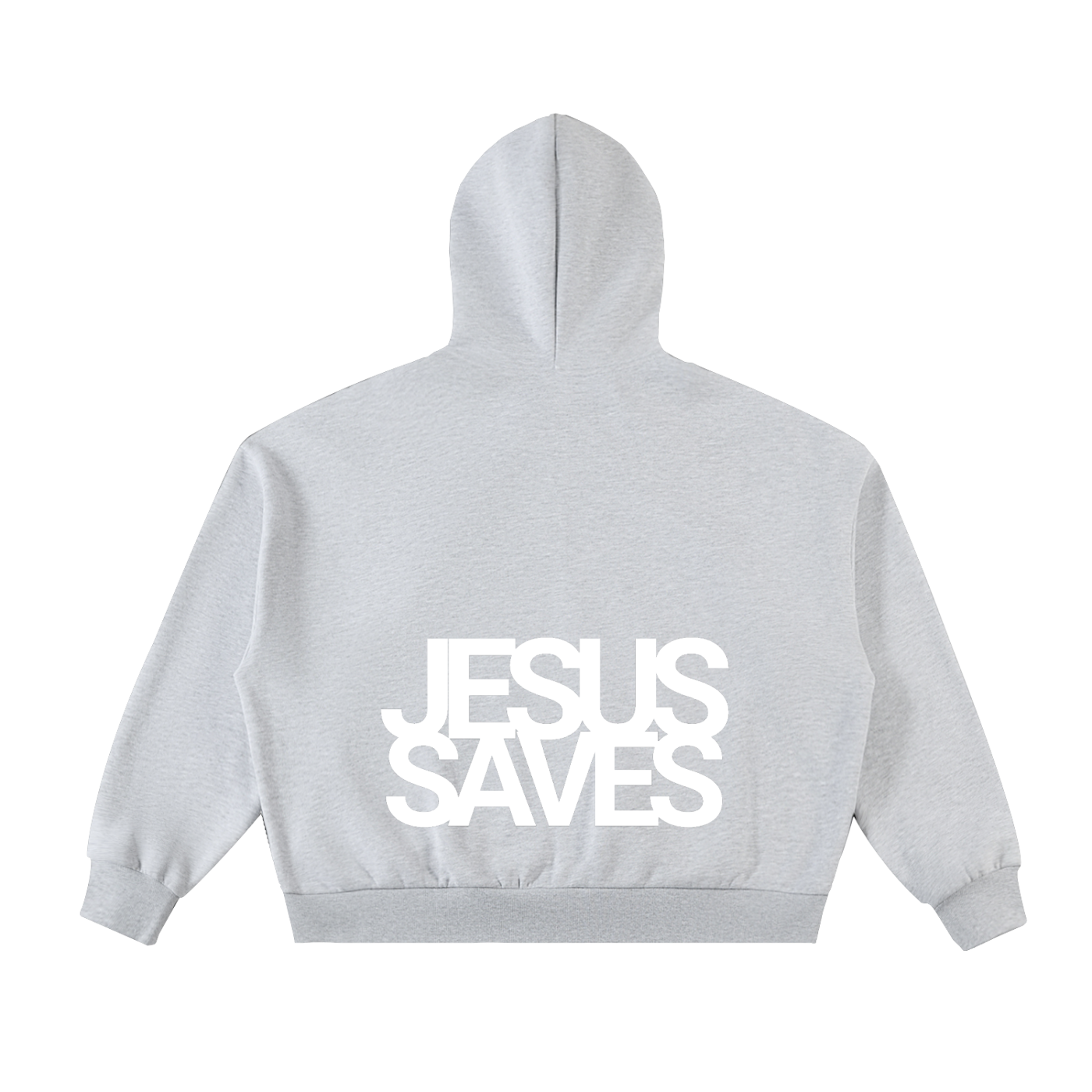 Fleeced Full-Zip Boxy Hoodie