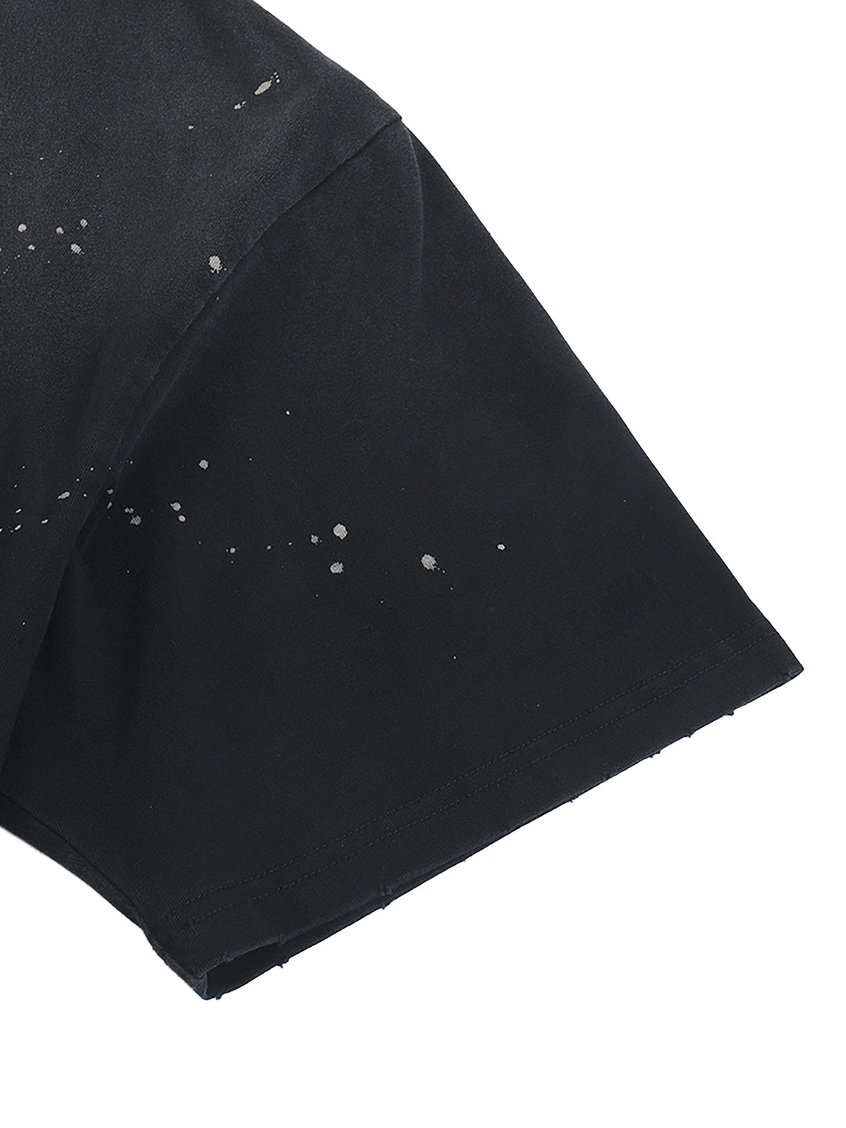 Lighter YHWH Frayed Sunfade Paint Splatter Tee