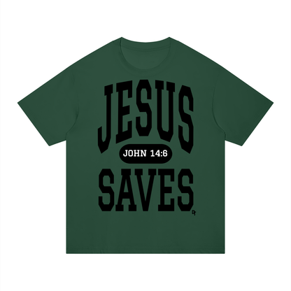 JESUS SAVES Classic | Regular Fit Cotton Tee