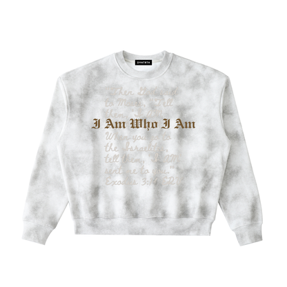 I Am Who I Am x Yhwh | Dirty Washed Boxy Sweatshirt