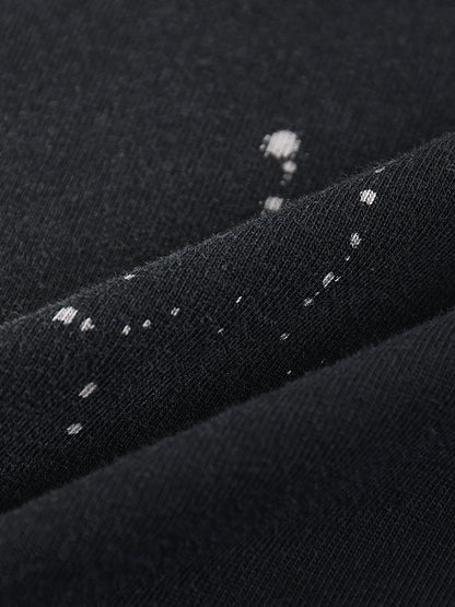 Lighter YHWH Frayed Sunfade Paint Splatter Tee