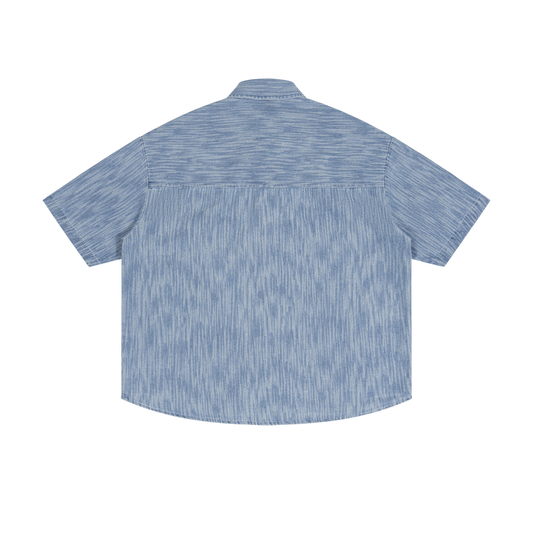 Boxy Vintage Wash Denim Shirt