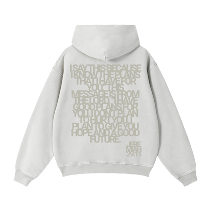 Jeremiah 29:11 | Vintage Zip Boxy Hoodie