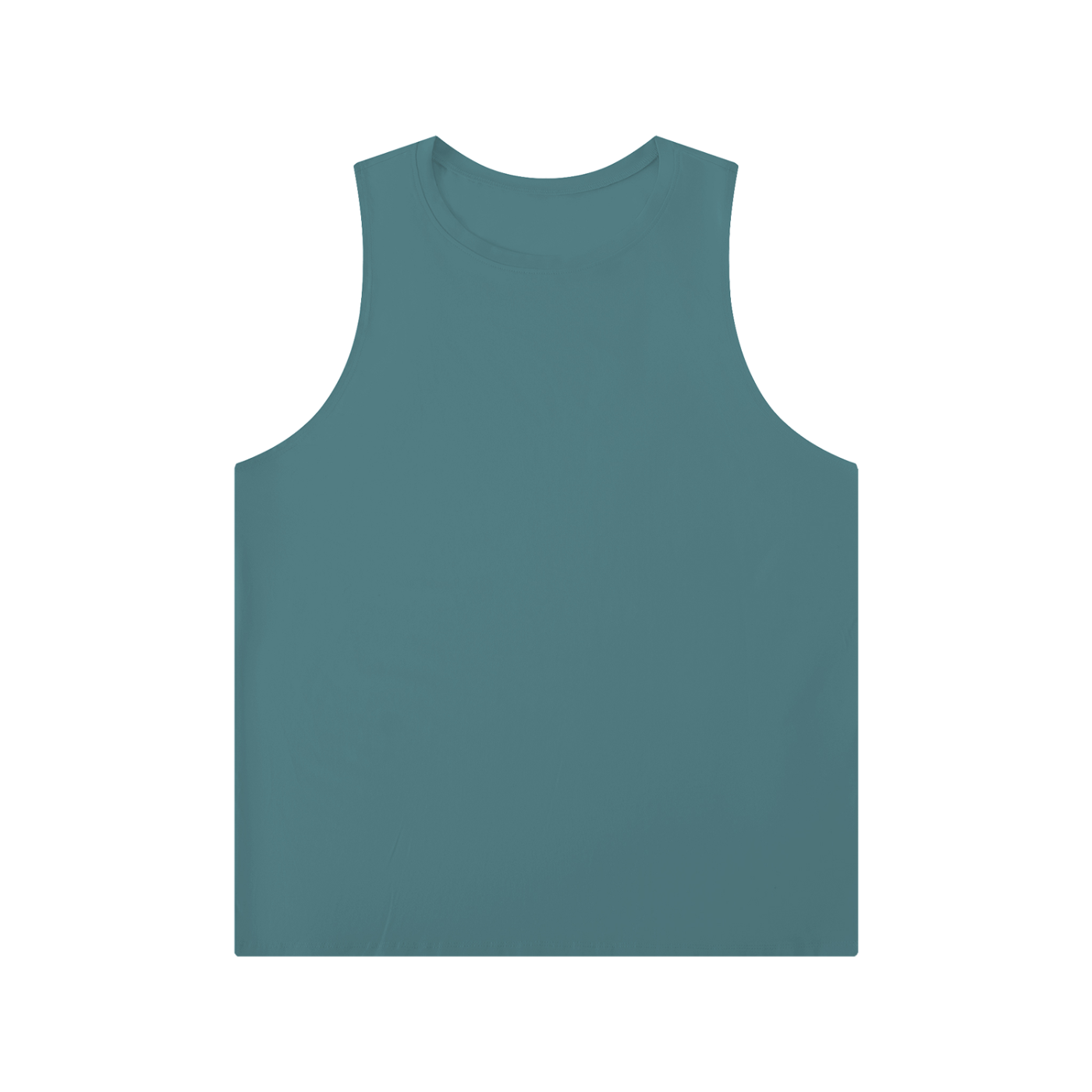 Solid Color Crewneck Tank Top