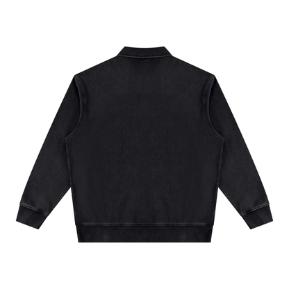 Minimal Vintage Wash Quarter-Zip Sweatshirt