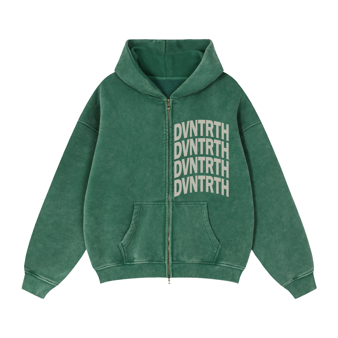 DVNTRTH 4x | Vintage Zip Boxy Hoodie