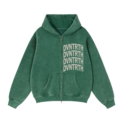 DVNTRTH 4x | Vintage Zip Boxy Hoodie